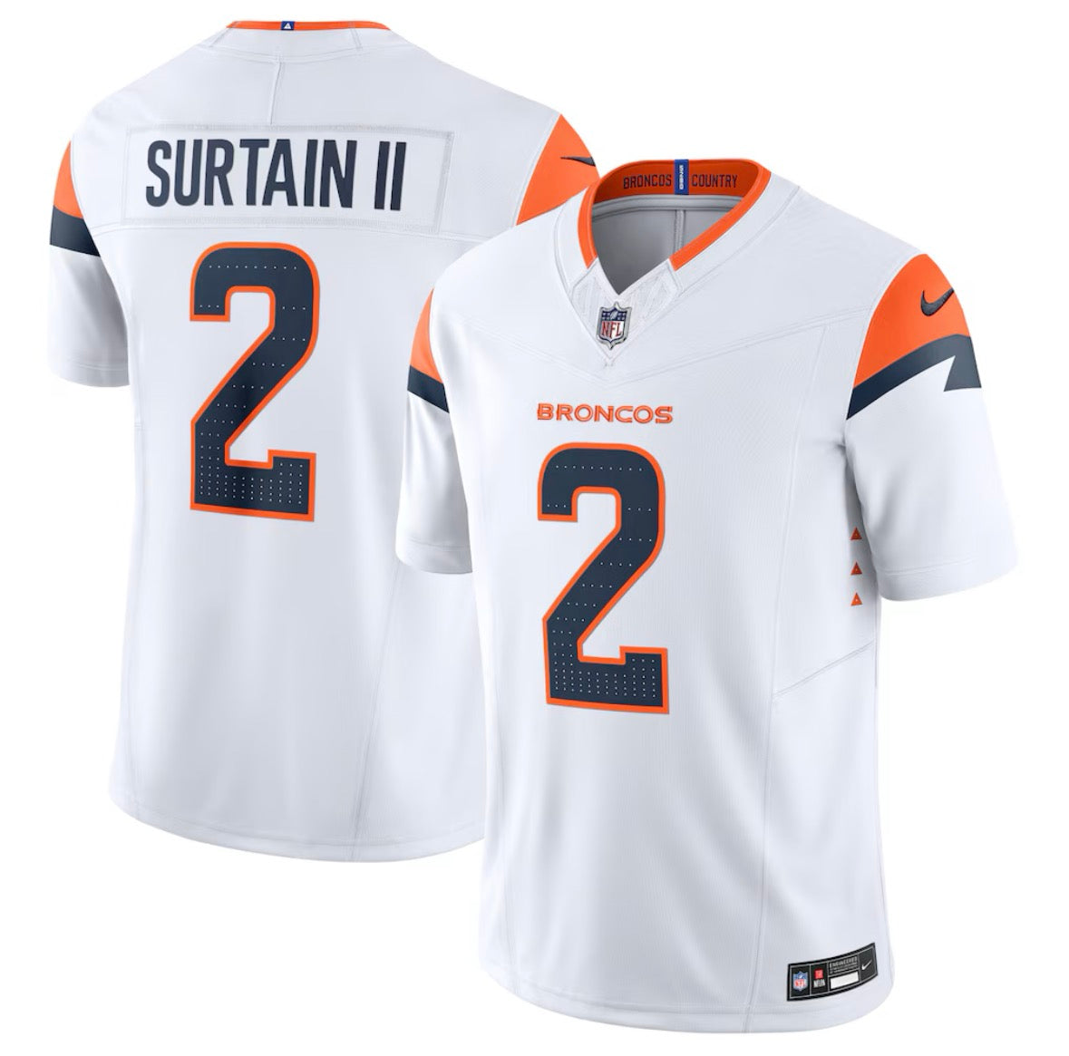 Denver Broncos 25/26 Surtain II Jersey (White)